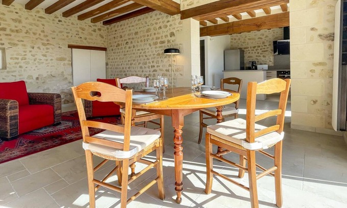 La Mesniere Cottage | Charming stone house with garden, near Mortagne-au-Perche