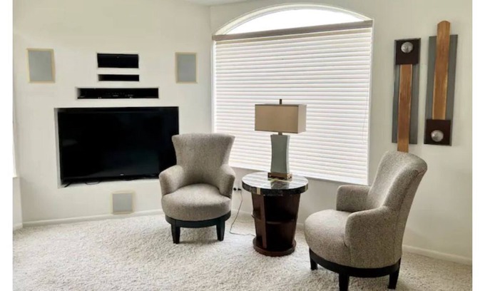 New York Mills House | Cheerful two bedroom home with patio