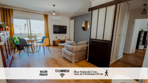 Montauban Apartment | Chez Amélie T3 Lumineux Montauban
