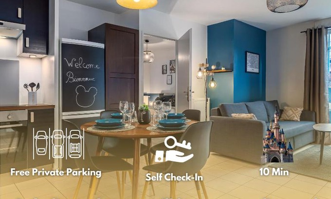 Montevrain Apartment | Chez Stéphane & Sophie - 10min DisneyLand, Free Parking, Big Garden