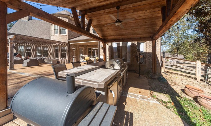 Hickory Withe House | Chic Countryside Estate-Fire Pit-Game Room-Chef's Kitchen