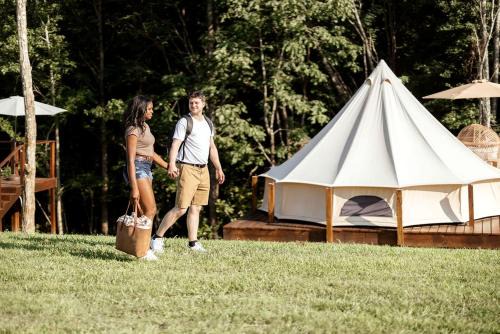 Silver Point Other | Chic Cozy Bell Tent with Pool and Amazing Lake and Mountain Views in Tennessee