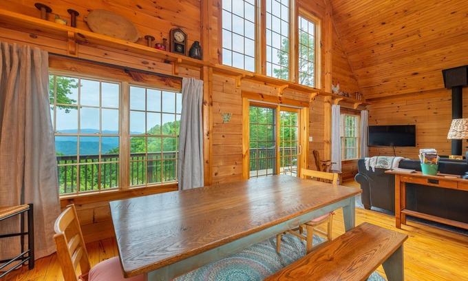 Old Fort Cabin | Christmas Tree Cabin | Secluded Asheville Area Log Cabin with a View!