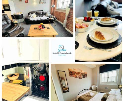 Burton on Trent Apartment | City Mill - Next to Town Centre Shopping and Restaurants - Free Parking
