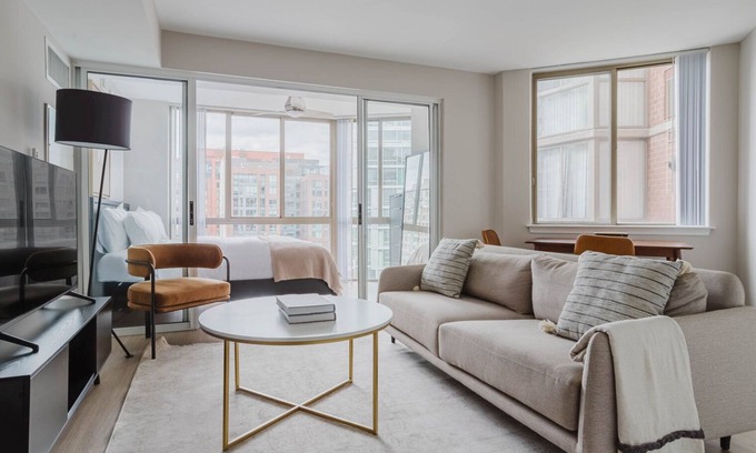 Chinatown Apartment | Clean Mount Vernon 1BR w/Gym & Pool, near Arena & Museum, by Blueground