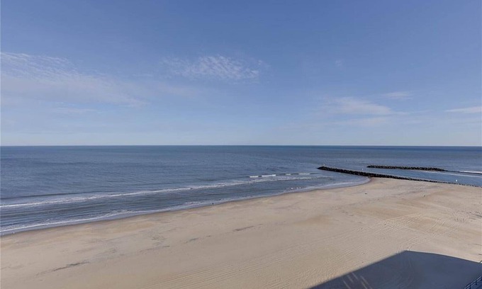 Virginia Beach Condo | Coastal Beach condo with indoor pool, ocean views, steps to the beach