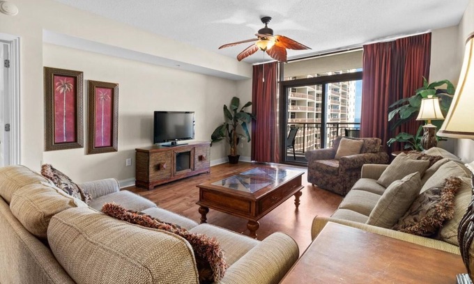 Windy Hill Condo | Coastal Elegance 2BR Condo Jetted Tub and Balcony