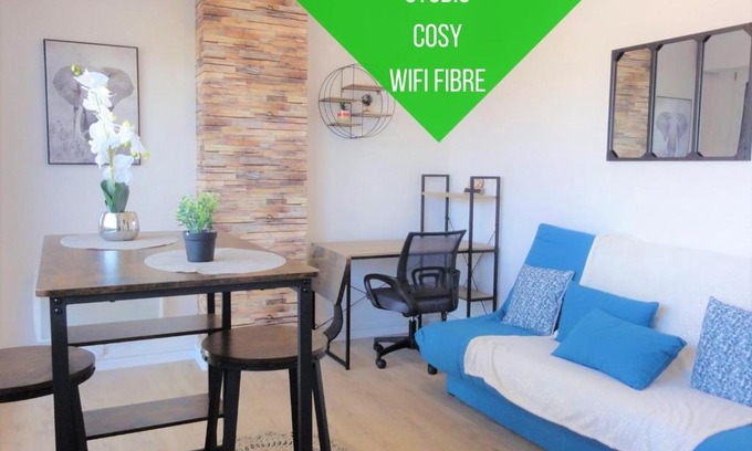 Centre Ville Apartment | Cocon Palois studio cosy dernier étage WIFI Fibre