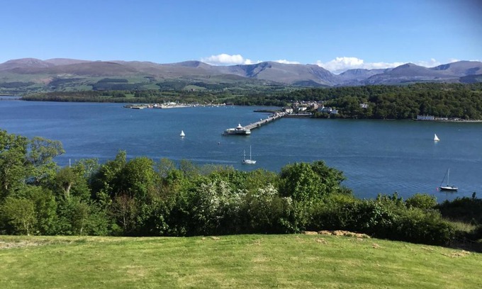 Menai Bridge House | Coed y Berclas guest room, wonderful view
