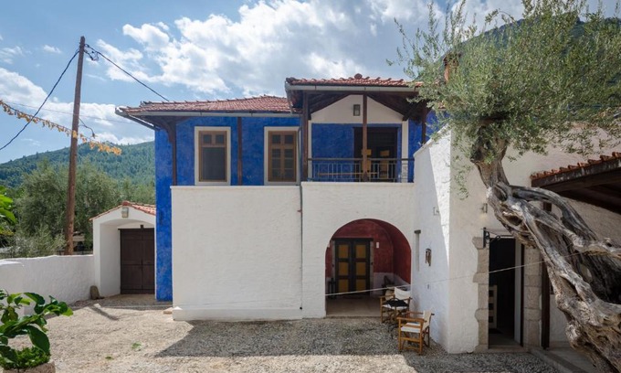 Leonidio House | Colourfull Stone House