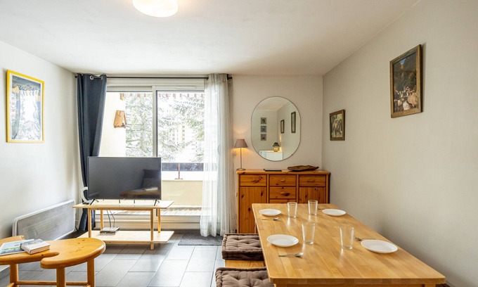 Montgellafrey Apartment | Comfortable 29m² studio near slopes, 4 people, south balcony