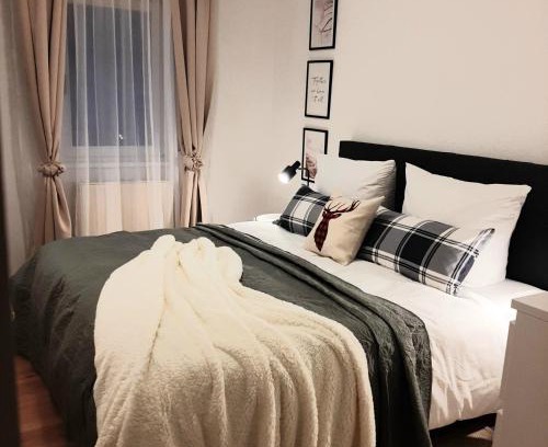 Neunkirchen Apartment | Comfort Family & Business Apartment in Neunkirchen - 2 SZ - bis zu 5 Pers - Balkon - Badewanne - WLAN 250 Mbit - Parkplatz - Self-Check-in