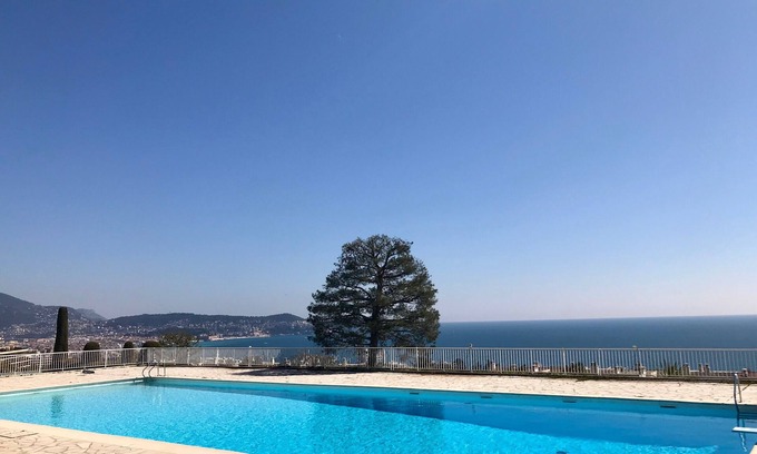 Fabron Apartment | β¨ Comfort & sun in Nice π | Terrace sea view, pools & tennis