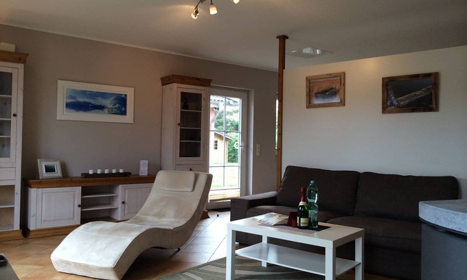 Pruchten House | Comfortable holiday semi-detached house with sauna and fireplace for 2 persons