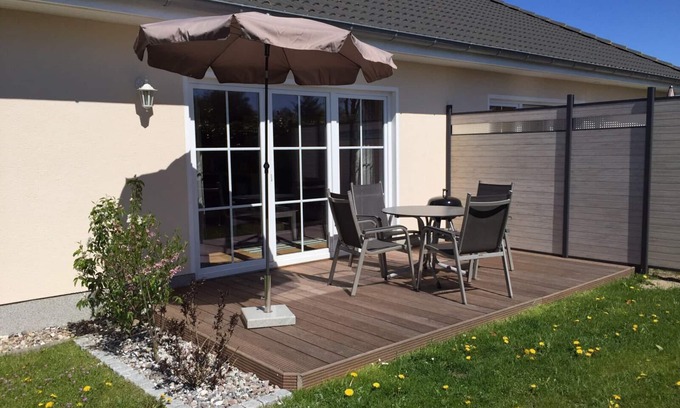 Pruchten House | comfortable semi-detached house with sauna & fireplace for 4 people