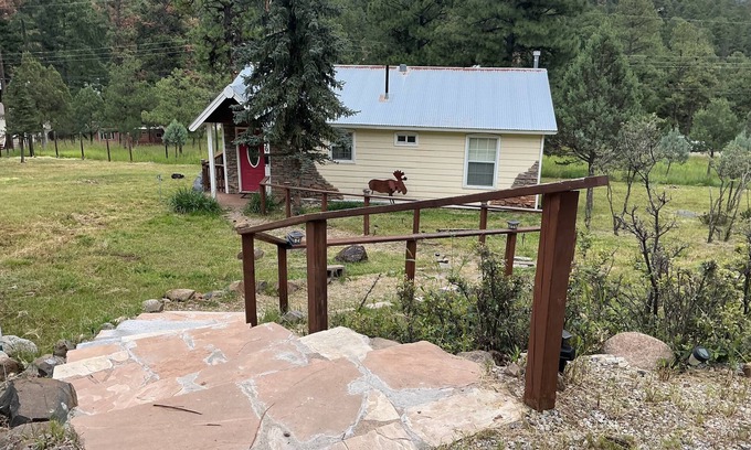 Ruidoso Cottage | COMFY, COZY COTTAGE! HOT TUB & FIREPLACE.CONVENIENTLY LOCATED