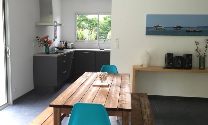 Le Teich Villa | Contemporary house, 3 Bedrooms, bright, quiet, Bassin Arcachon