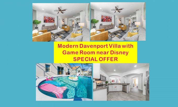 Sunset Ridge House | Convenient House Near Dis, game room w/luxury pool