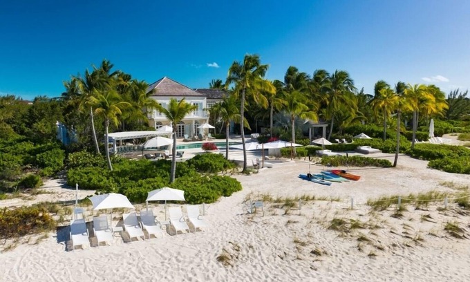 Leeward Settlement Villa | Coral House | Beach Front - Located in Exquisite Grace Bay with Private Pool