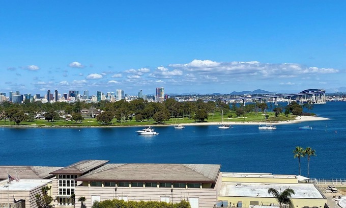 Coronado Condo | Coronado Shores Amazing Bay Views! Steps from the beach and Hotel Del Coronado.