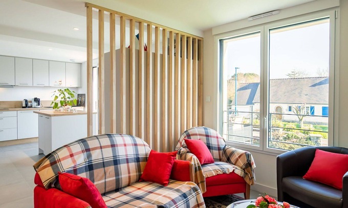 Nevez Apartment | Cosy apartment for 4 people with WIFI, TV and balcony