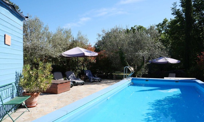 Montieri House | Cosy apartment in villa for 4 guests with pool, terrace, pets allowed and parking