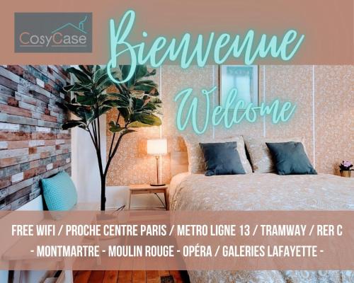 Saint-Ouen Apartment | Cosy Case proche Paris Montmartre