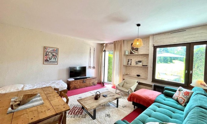 Le Planellet Apartment | Cosy nest with garden and view of the Aravis