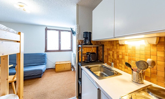 Saint-Francois-Longchamp Apartment | Cosy studio 19m² for 3, close to slopes and shops, Saint-François-Longchamp