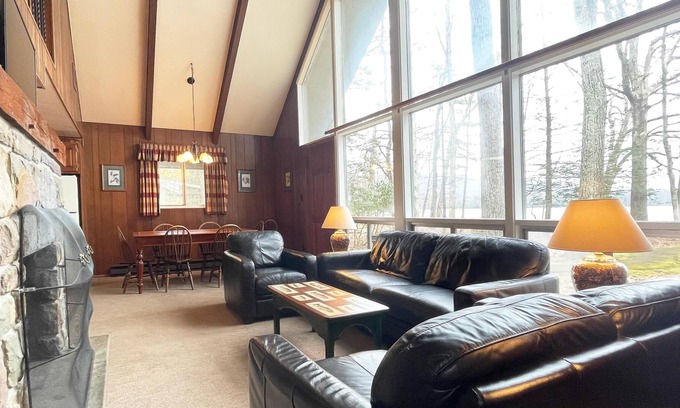 Reeders Cabin | Cottage 26 is nestled among evergreens with a spectacular view of Big Pocono