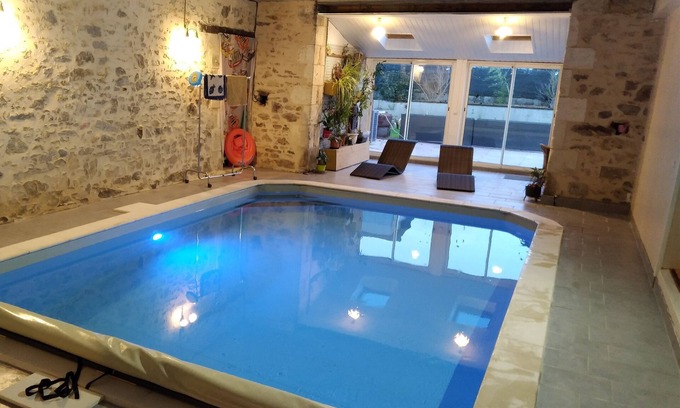 Saint-Cyr-des-Gats House | Cottage 90m2 indoor pool near Puy du Fou