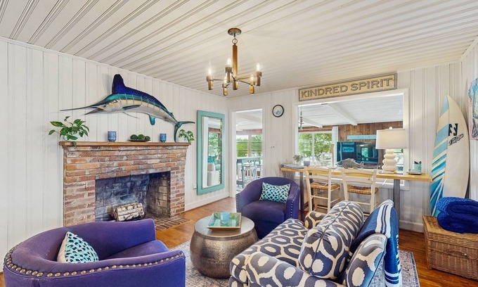 Sunset Beach House | Cottage on intercoastal waterway with private pool, hot tub and large dock