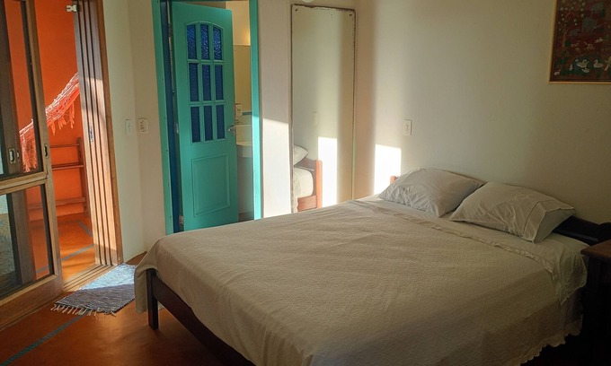 Praia da Fortaleza Apartment | Couple's suite with beachfront views