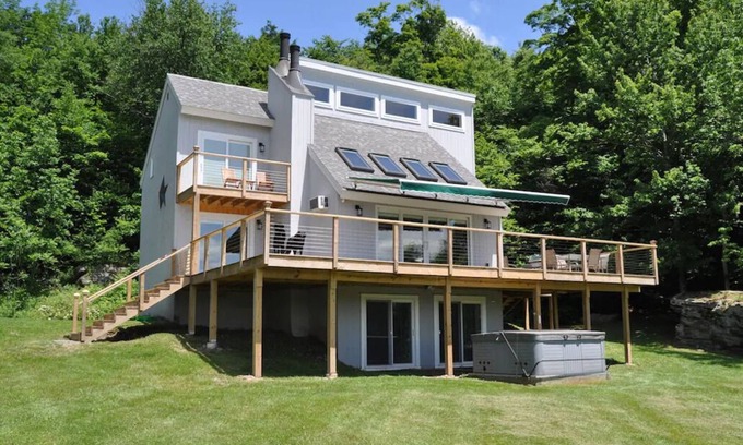 Margaretville House | Country Home with Private Swimming Pond and Beautiful Mountain Views