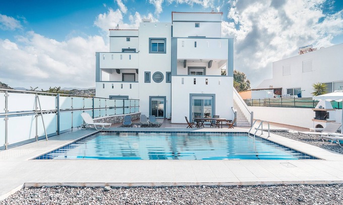 South Rhodes Apartment | Country House 'Blue Pearl Apolakkia 2' with Shared Pool, Shared Terrace and Wi-Fi