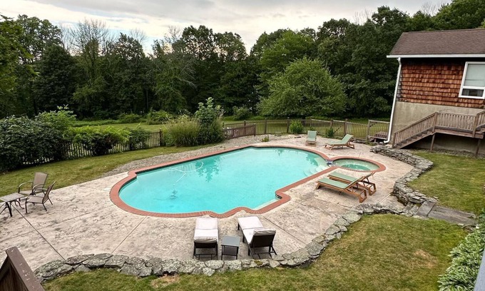 Warwick House | Country Paradise Getaway in New York with Pool & Hot Tub.