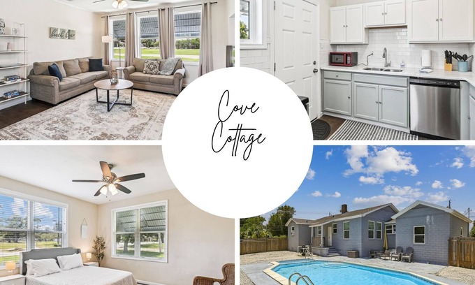 Bunkers Cove House | Cove Cottage - 3 Bedroom w/Private Pool. Sleeps 6. Quiet Community, Close to Fishing Marinas.