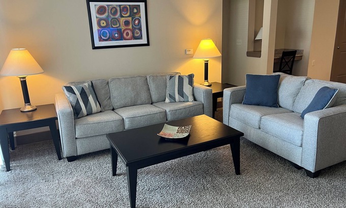 Mason Apartment | Cozy 2-bedroom apartment in marvelous Mason with fitness room, WiFi.