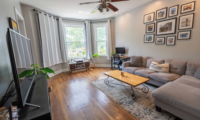 Avondale Apartment | Cozy 2BR + Office - Park Views, Backyard, & BBQ!