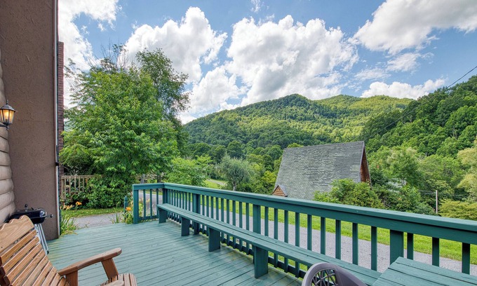 Maggie Valley Ski Chalet | Cozy A-frame Chalet in Maggie Valley - Stunning Views, Close to Skiing and More!