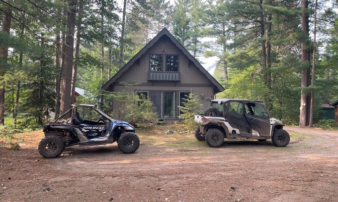 Land O Lakes Ski Chalet | Cozy A-Frame Chalet - on Bike Trail, UTV trail and close to town