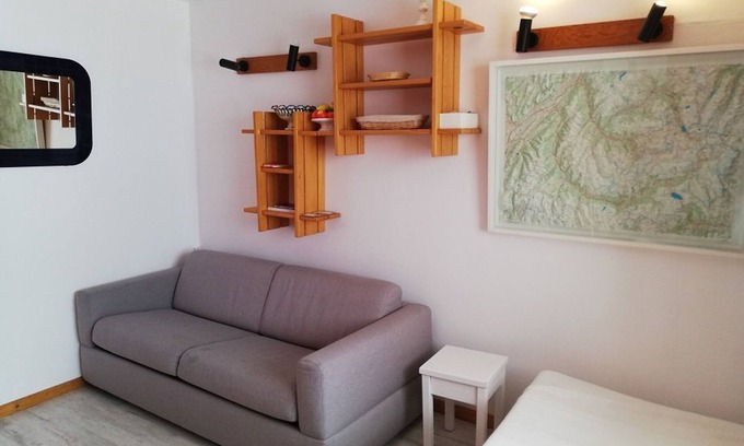 Plagne Villages Apartment | Cozy apartment in Plagne Village with direct access to slopes, south-facing terrace, pets allowed