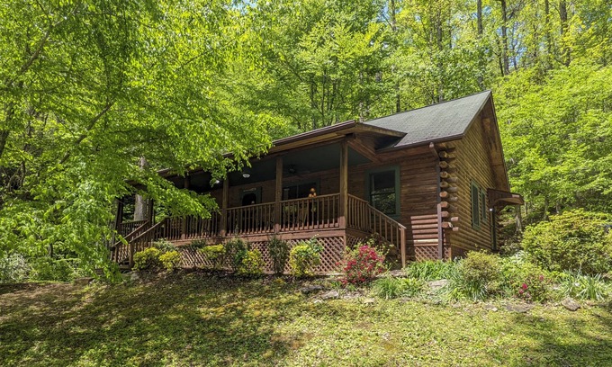 Rosman Cabin | Cozy Blue Ridge Mountain Cabin on 18 Acre Lot