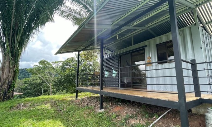 Ciudad Cortes Cabin | Cozy Cabin #2 for 2 in Puerto Cortes with AC and WiFi with beautiful sunsets