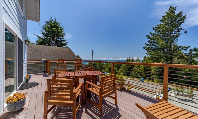 Shelter Cove House | Cozy coastal home with magnificent ocean views, near private landing strip.