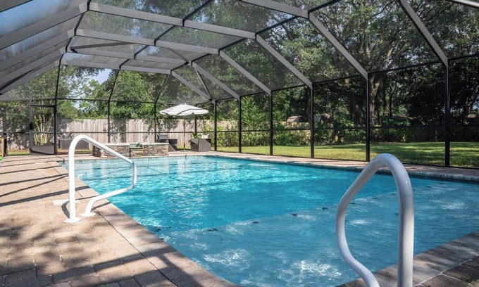Wright House | Cozy Coastal Haven - Private Pool, Outdoor Kitchen, and Living Space