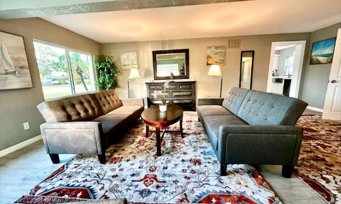 Southside Rural Community House | Cozy home w/AC&heater, sofa bed, sleeps 2 extra tranquil canal-side neighborhood