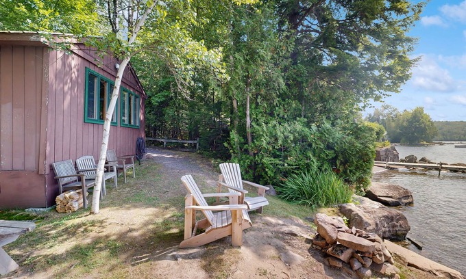 Greenville Cabin | Cozy Lakefront Cottage with Dock, Mountain Views, Peaceful Location