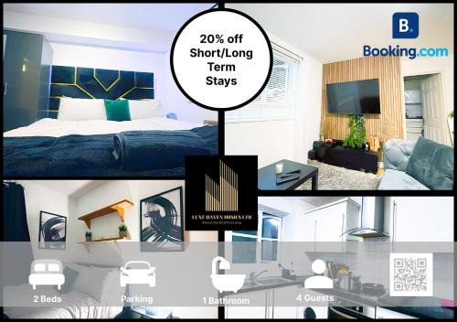 Woolwich Riverside Apartment | Cozy Riverside 2BR Apt sleeps 4 Woolwich Greater LDN Fast WiFI & Free Parking