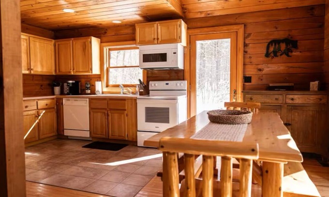 Bodines Cabin | Cozy Secluded 3 BR Log Cabin with Hot Tub and Wood Burning Fireplace!